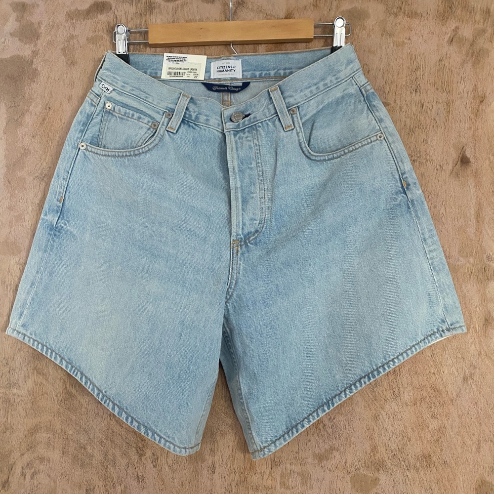 NWT Gaucho Denim Shorts 27 - Picture 3 of 7